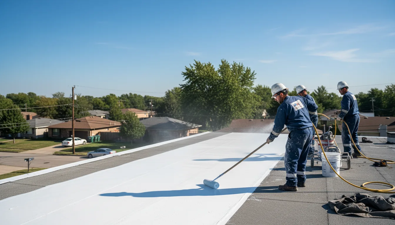 Commercial roof coating in Au Sable Forks, NY near me